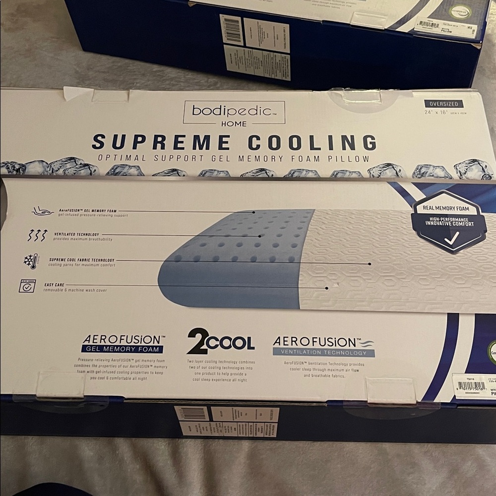Bodipedic Supreme Cooling Gel Memory Foam Pillow